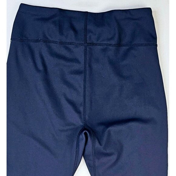 Uniqlo Size Small 28" Inseam Navy AIRism Hidden Pocket Women's Logo Yoga Pants - Picture 9 of 13